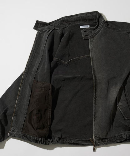 寬鬆版型 Harrington 牛仔夾克