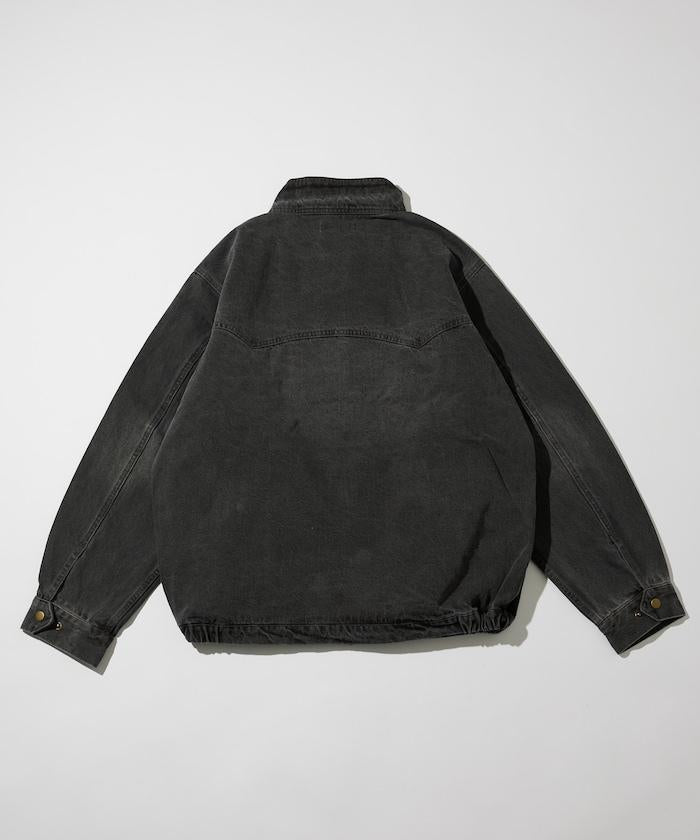 寬鬆版型 Harrington 牛仔夾克