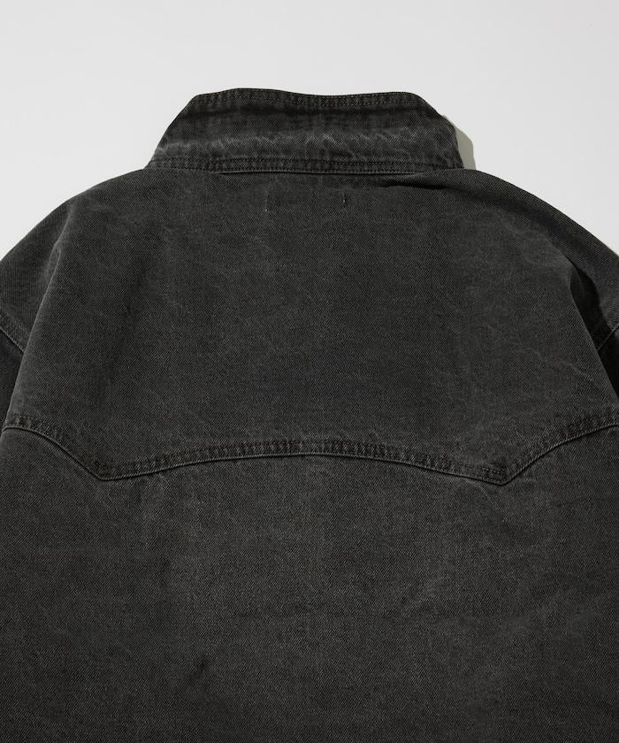 寬鬆版型 Harrington 牛仔夾克