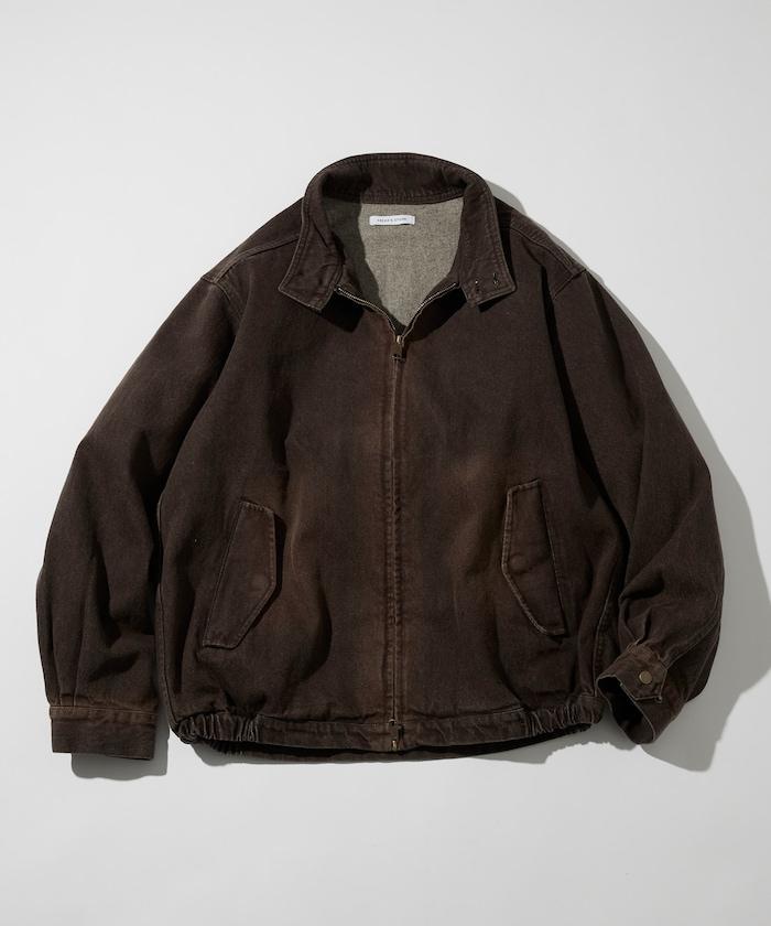 寬鬆版型 Harrington 牛仔夾克