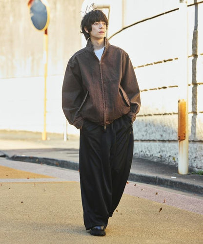 寬鬆版型 Harrington 牛仔夾克