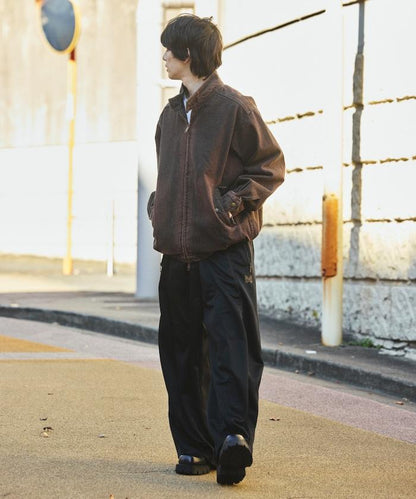 寬鬆版型 Harrington 牛仔夾克