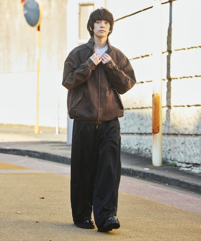 寬鬆版型 Harrington 牛仔夾克