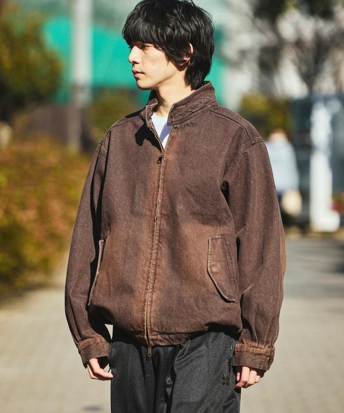 寬鬆版型 Harrington 牛仔夾克