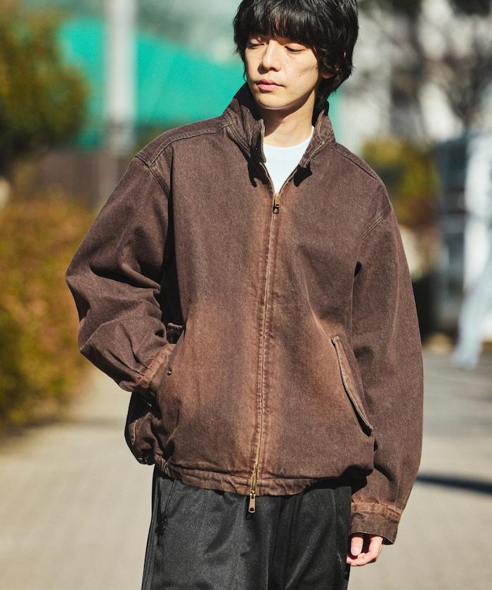 寬鬆版型 Harrington 牛仔夾克