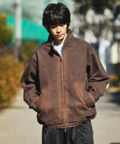 寬鬆版型 Harrington 牛仔夾克