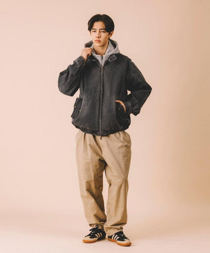 寬鬆版型 Harrington 牛仔夾克