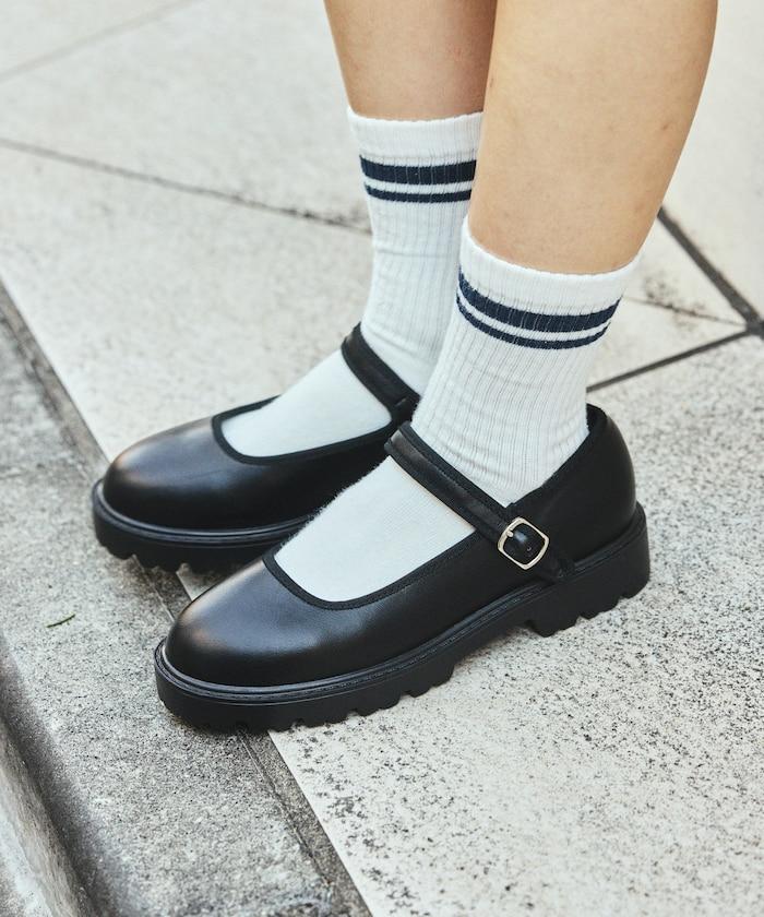 晴雨兩用 厚底設計 瑪麗珍鞋