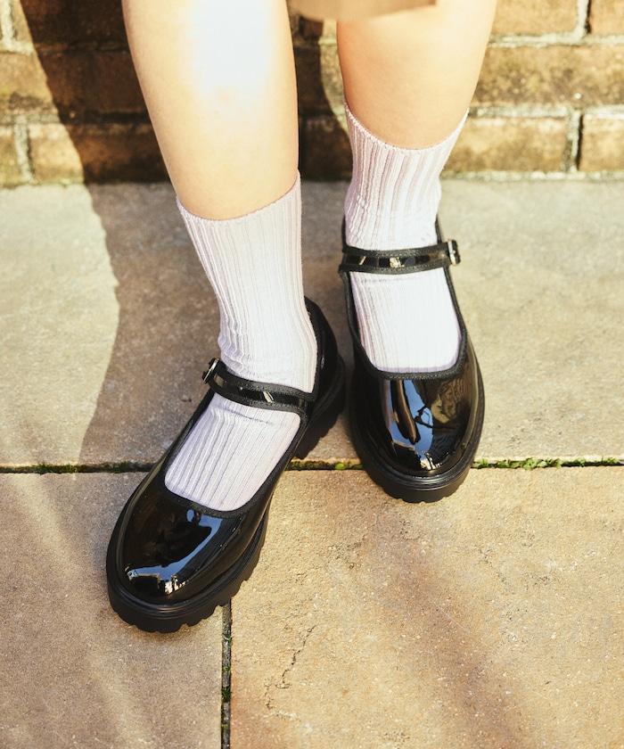 晴雨兩用 厚底設計 瑪麗珍鞋