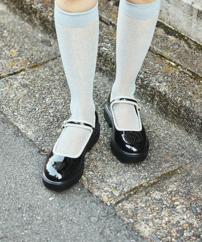 晴雨兩用 厚底設計 瑪麗珍鞋