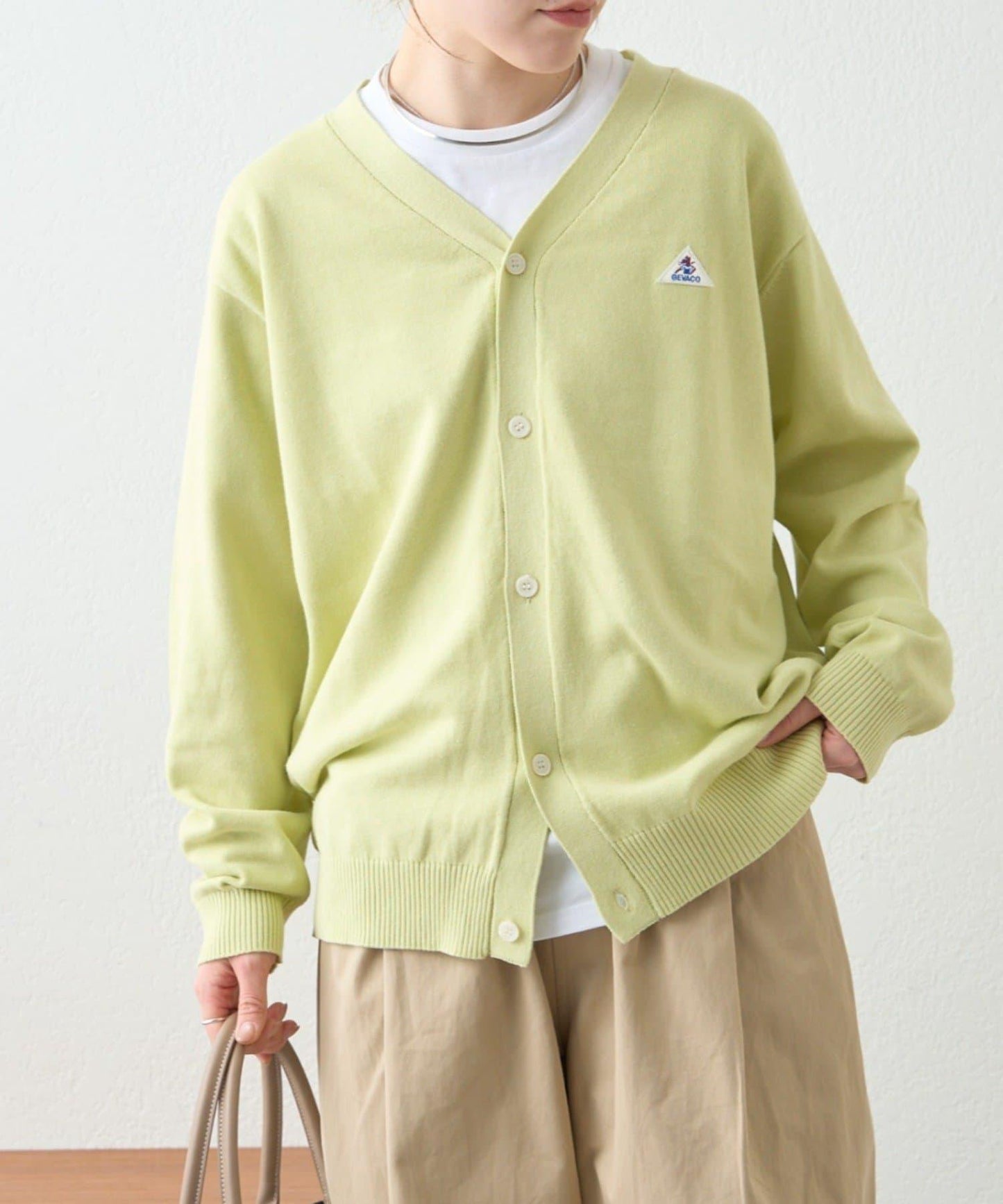 【GEVACO】棉質V領開衫