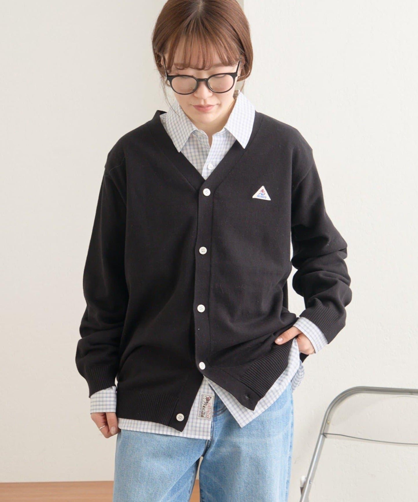 【GEVACO】棉質V領開衫