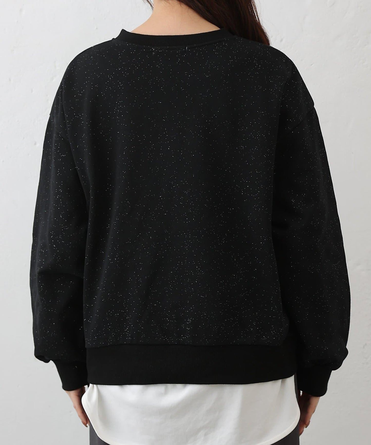 亮絲毛圈半拉鍊套頭衛衣