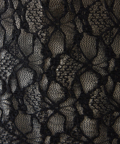 彈力蕾絲立領套頭上衣