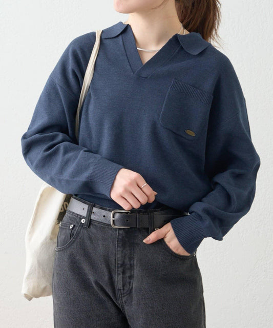 26SS展會款 GEVACO 男女同款 開領 針織套頭衫