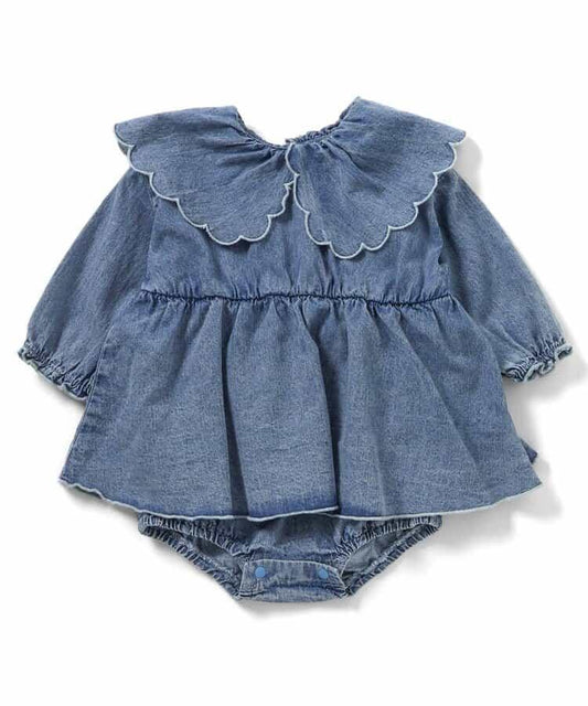 Bpop 襯衫連衣裙風格連體衣