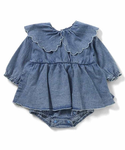 Bpop 襯衫連衣裙風格連體衣