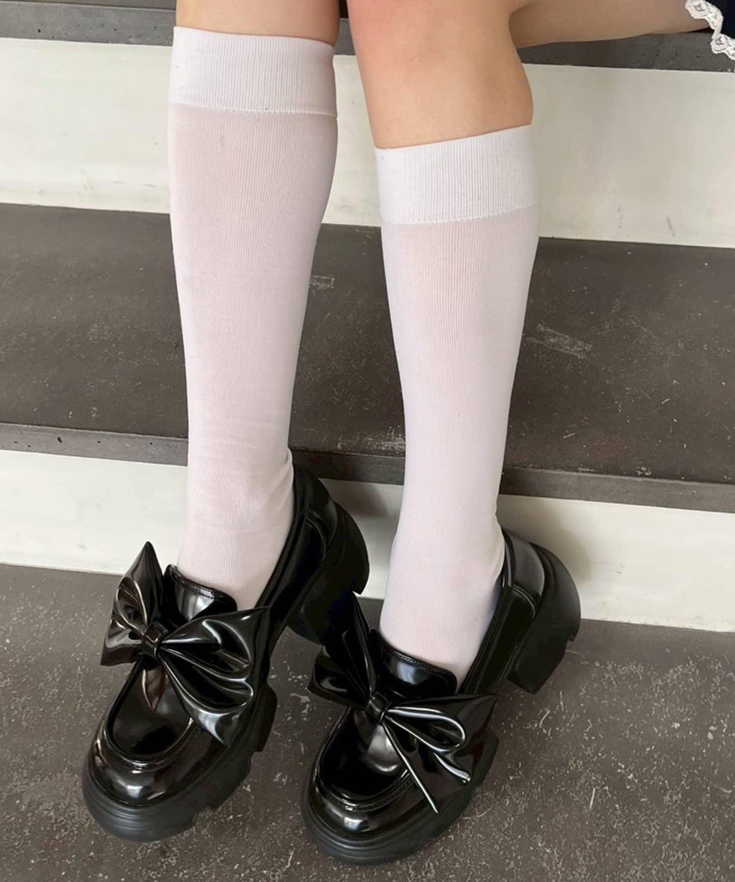 one after another 大蝴蝶結設計 樂福鞋