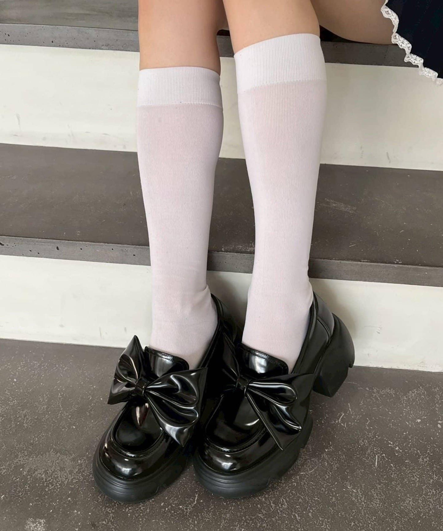 one after another 大蝴蝶結設計 樂福鞋