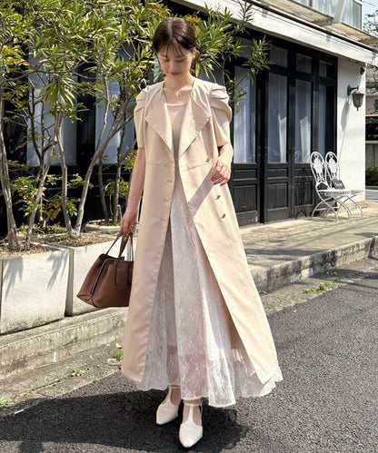 one after another 無袖長款馬甲款連衣裙