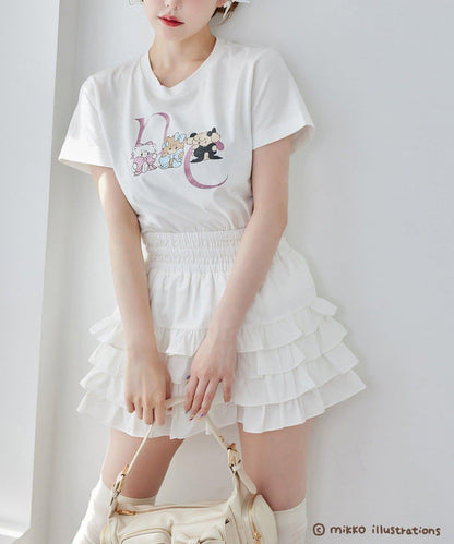 one after another mikko合作 印花T恤