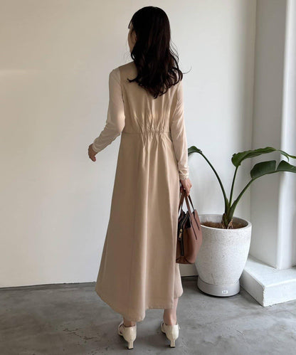 one after another 無袖長款馬甲款連衣裙