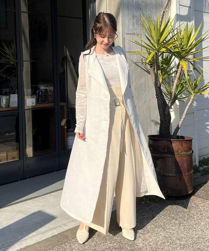 one after another 無袖長款馬甲款連衣裙