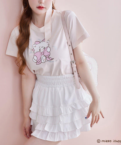 one after another mikko合作 印花T恤