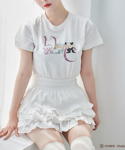 one after another mikko合作 印花T恤