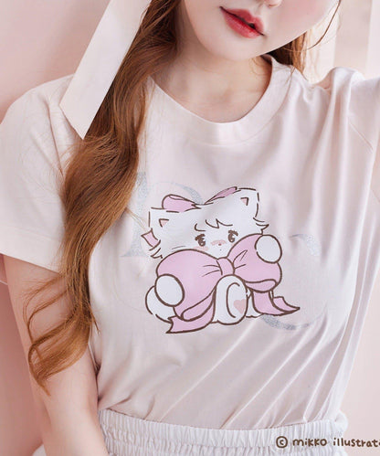 one after another mikko合作 印花T恤