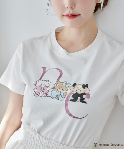 one after another mikko合作 印花T恤