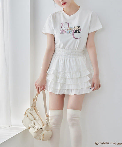 one after another mikko合作 印花T恤