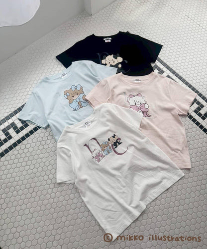 one after another mikko合作 印花T恤