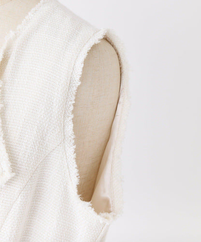 one after another 無袖長款馬甲款連衣裙