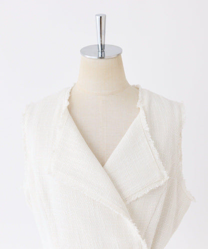 one after another 無袖長款馬甲款連衣裙