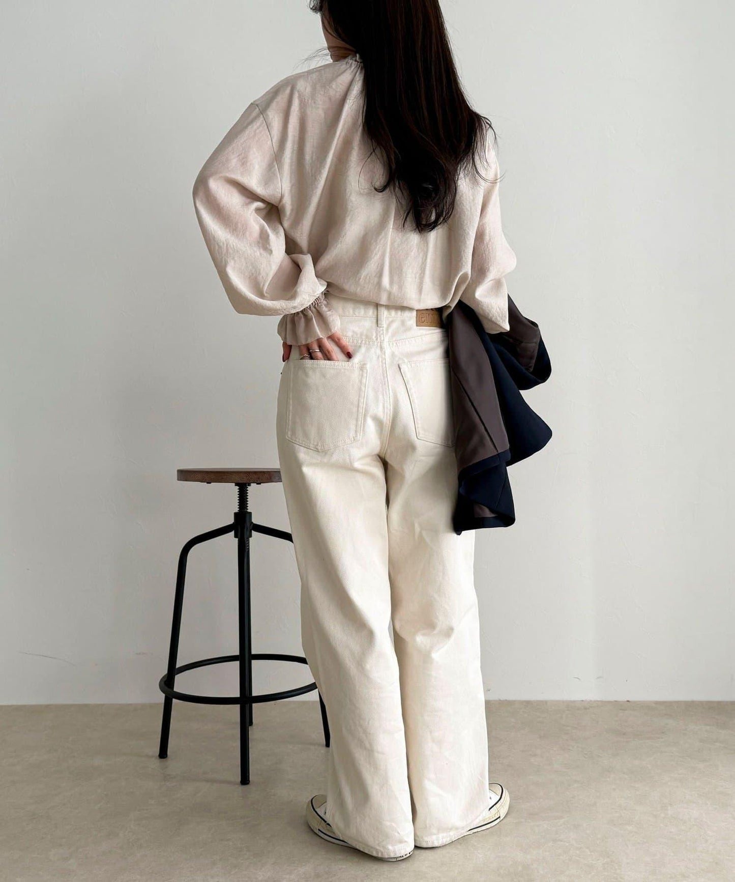 閃亮薄紗褶皺襯衫