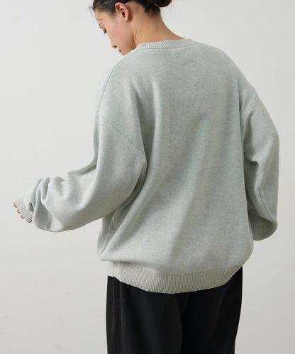 拱形Logo提花針織上衣