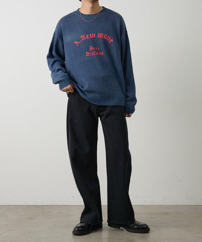 拱形Logo提花針織上衣