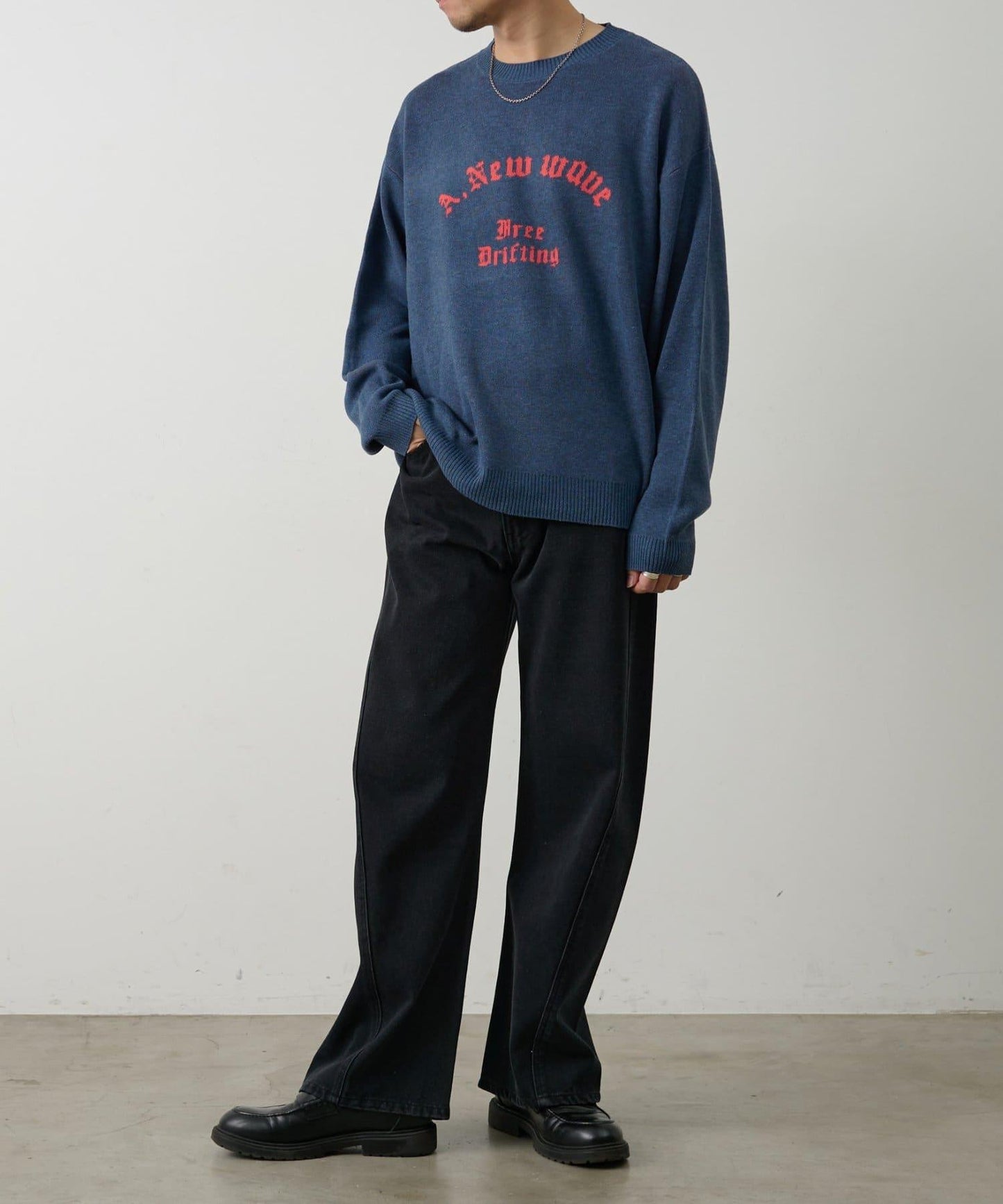 拱形Logo提花針織上衣