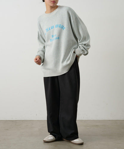 拱形Logo提花針織上衣