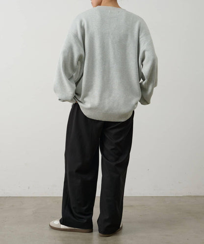 拱形Logo提花針織上衣