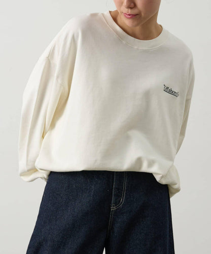 單點刺繡 圓領 衛衣