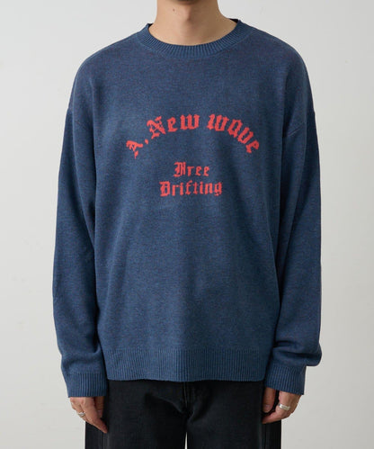 拱形Logo提花針織上衣