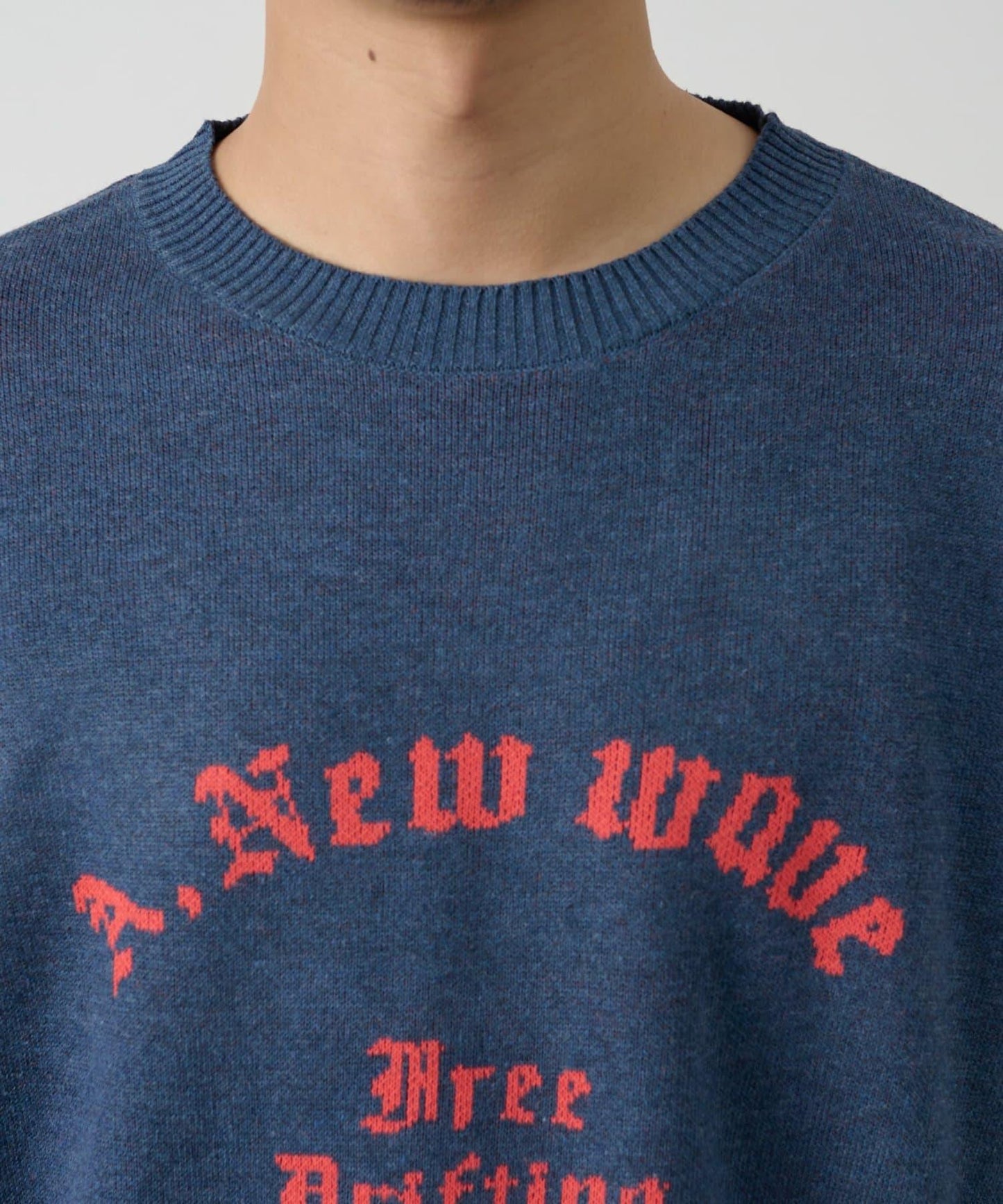 拱形Logo提花針織上衣