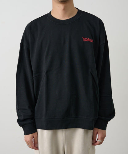 單點刺繡 圓領 衛衣