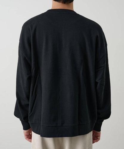 單點刺繡 圓領 衛衣