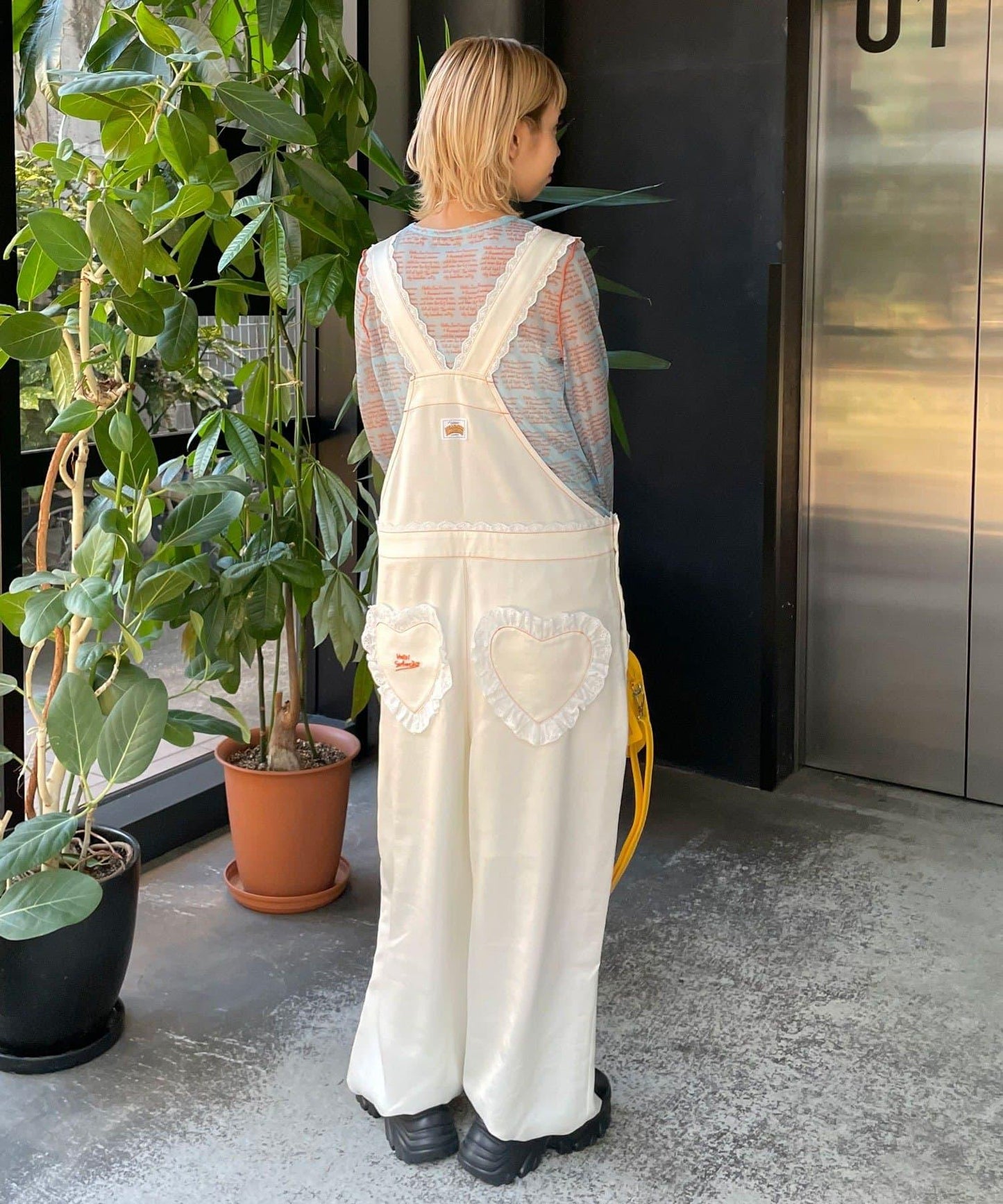 透感文字印花T恤