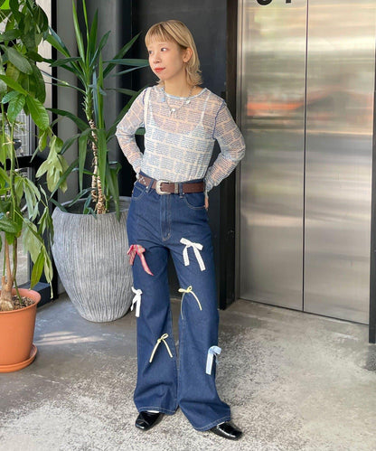 透感文字印花T恤