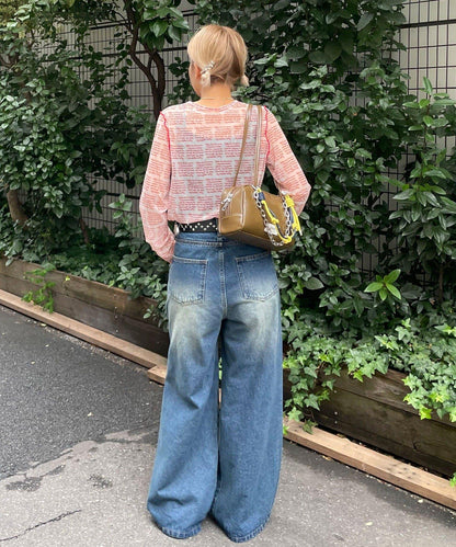 透感文字印花T恤