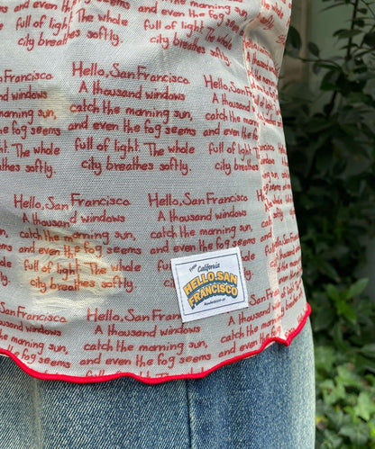 透感文字印花T恤